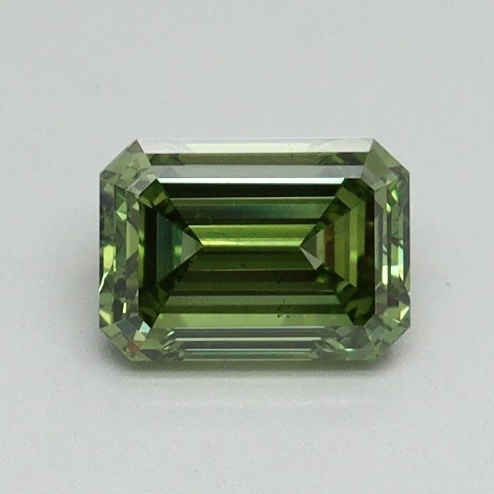0.71 Ct. Fancy Vivid Green Emerald Lab Grown Diamond