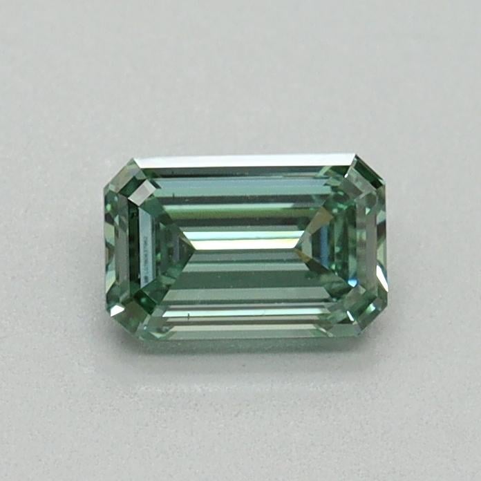 0.46 Ct. Fancy Vivid Green Emerald Lab Grown Diamond
