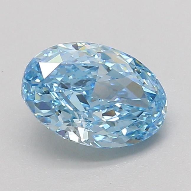 1.57 Ct. Fancy Vivid Blue Oval Lab Grown Diamond
