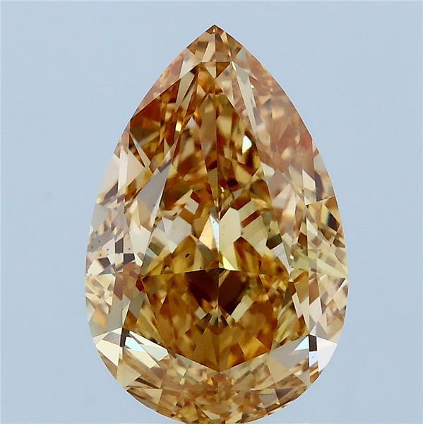 4.06 Ct. Fancy Brownish Yellow Pear Lab Grown Diamond