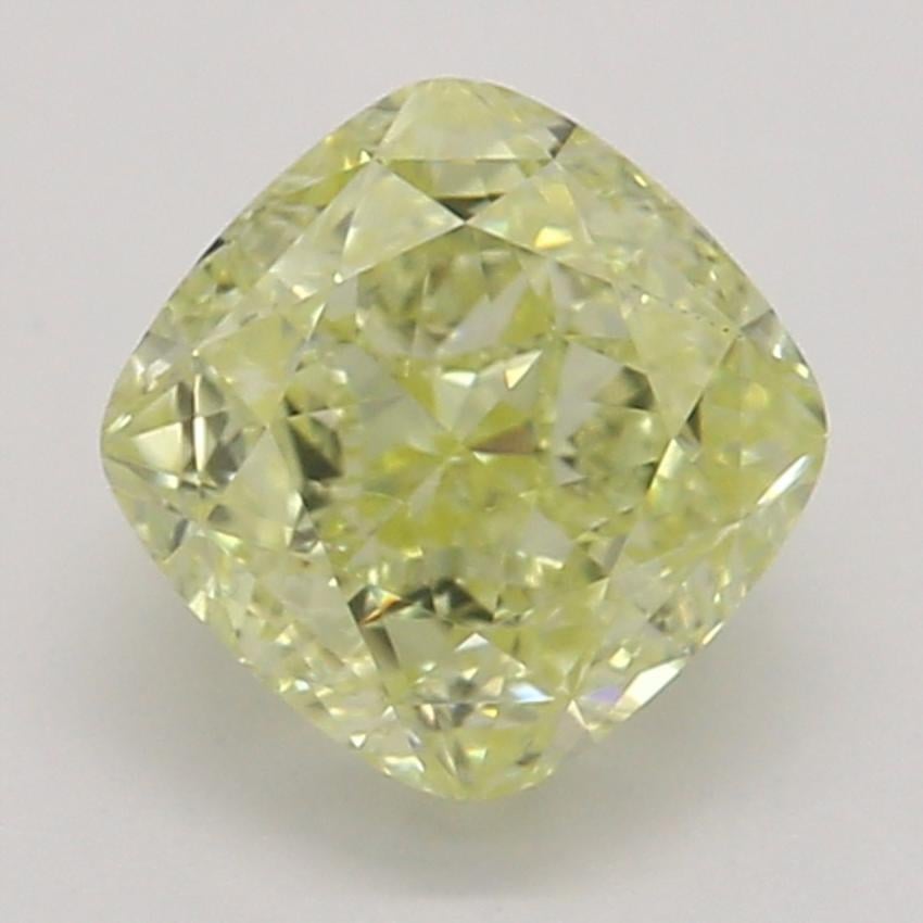 0.65 Ct. Fancy Light Yellow Cushion Diamond