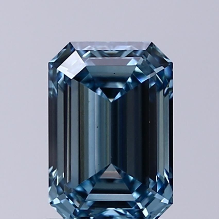1.42 Ct. Fancy Intense Blue Emerald Lab Grown Diamond