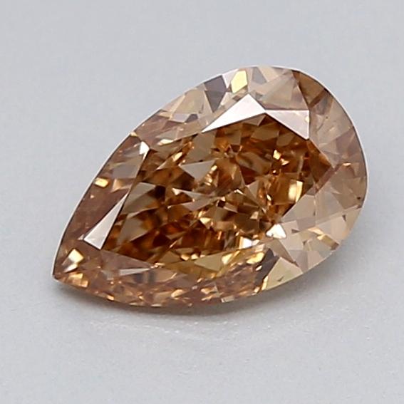 0.34 Ct. Light  Brown Pear Lab Grown Diamond