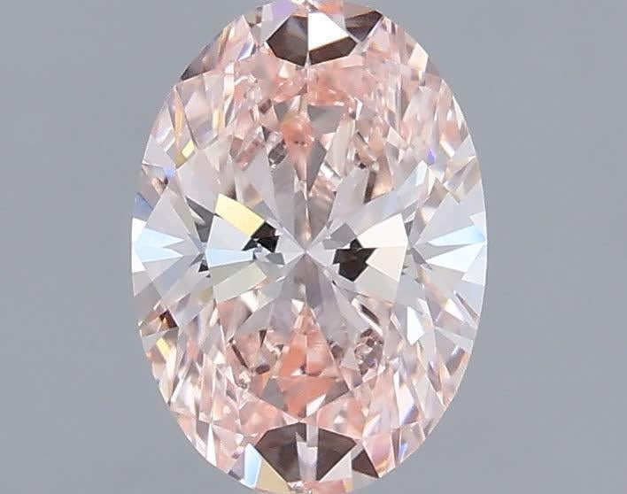 1.12 Ct. Fancy Intense Pink Oval Lab Grown Diamond