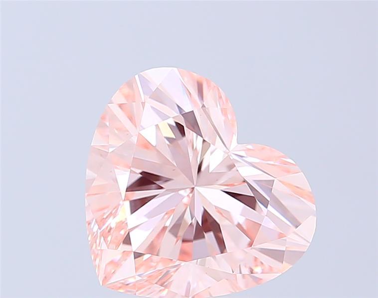 4.00 Ct. Fancy Intense Pink Heart Lab Grown Diamond