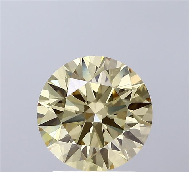 2.06 Ct. Fancy Intense Yellow Round Lab Grown Diamond
