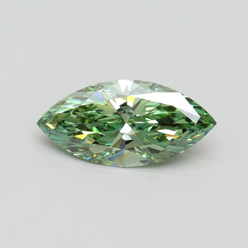 1.03 Ct. Fancy Vivid Green Marquise Lab Grown Diamond