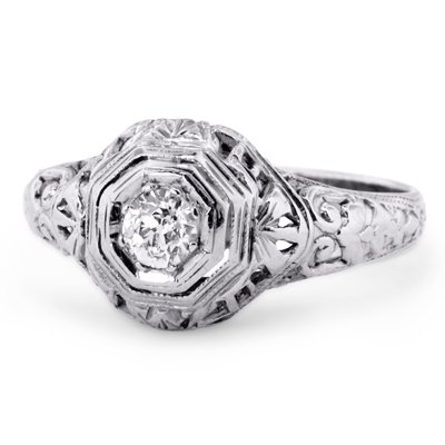 Art Nouveau Diamond Vintage Ring