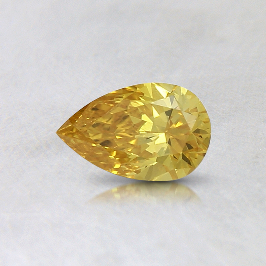 0.33 Ct. Fancy Intense Orange-Yellow Pear Lab Grown Diamond