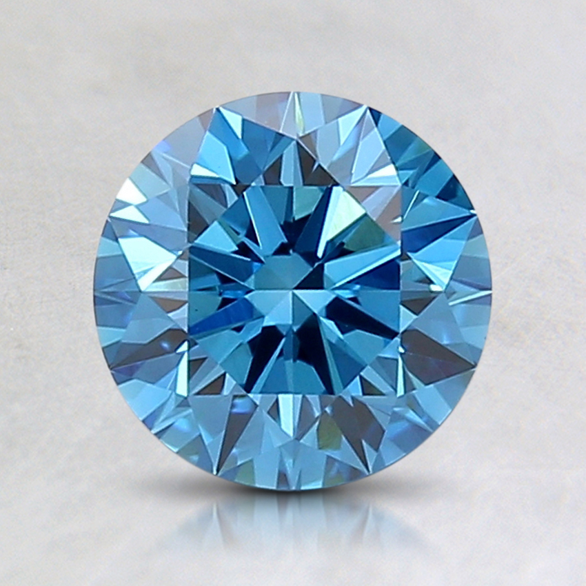 1.17 Ct. Fancy Deep Blue Round Lab Created Diamond
