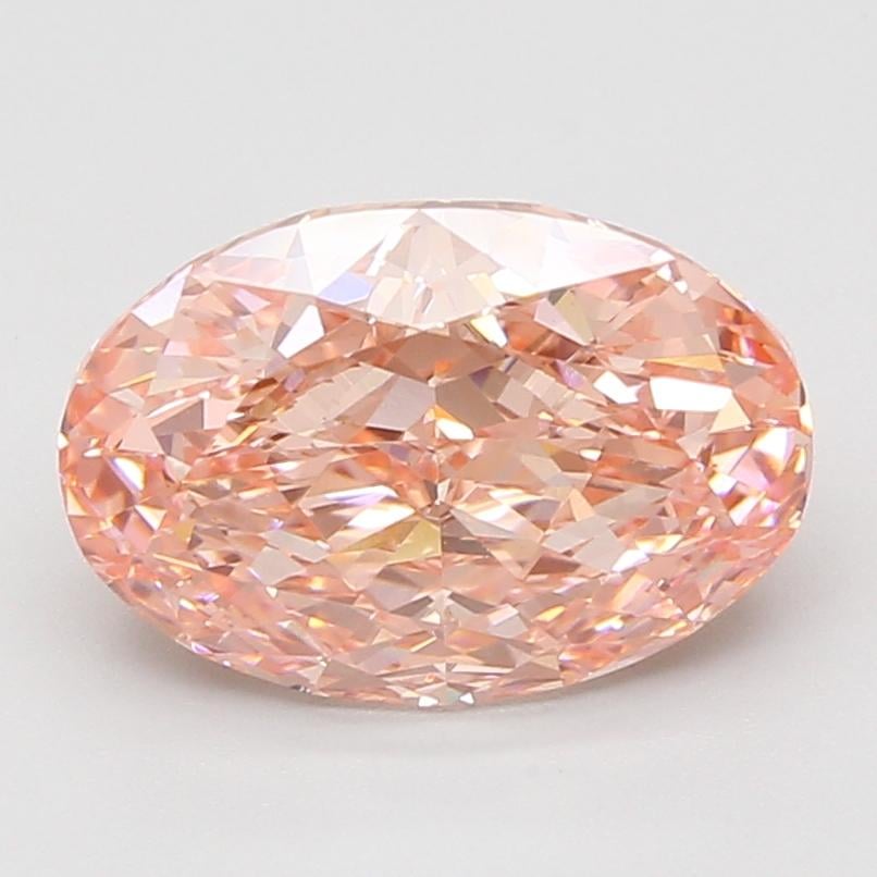 4.07 Ct. Fancy Vivid Pink Oval Lab Grown Diamond