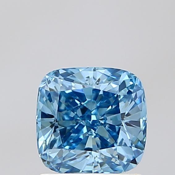 1.40 Ct. Fancy Vivid Blue Cushion Lab Grown Diamond