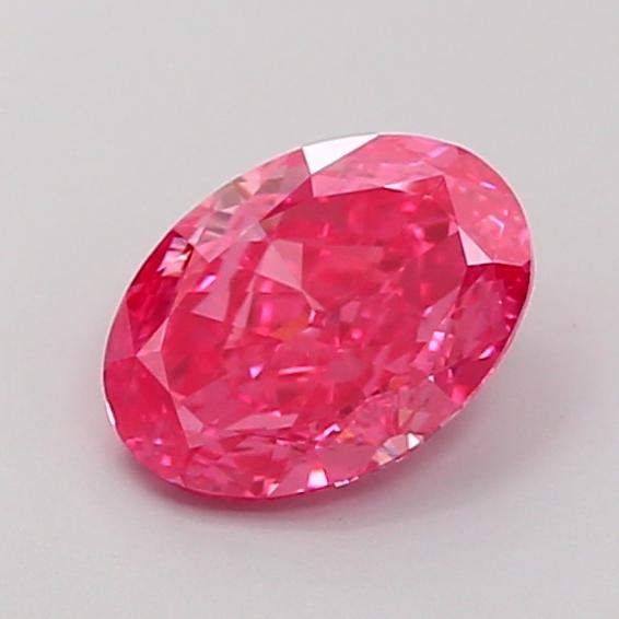 1.35 Ct. Fancy Vivid  Pink Oval Lab Grown Diamond