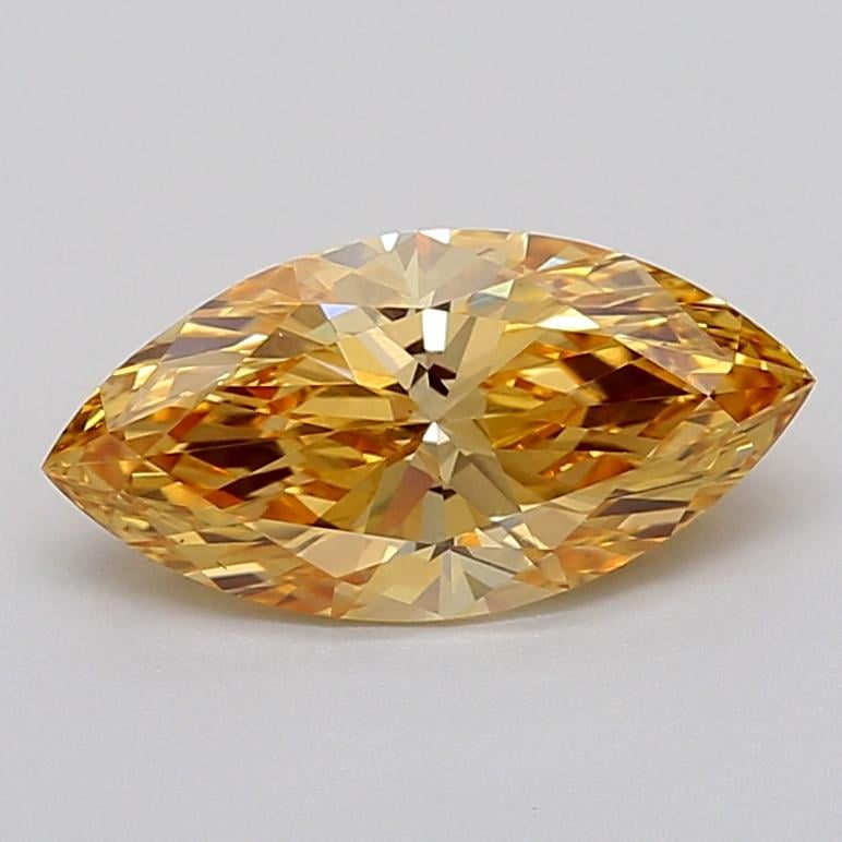 2.07 Ct. Fancy Intense  Yellow Marquise Lab Grown Diamond