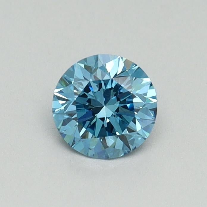 0.42 Ct. Fancy Vivid Blue Round Lab Grown Diamond