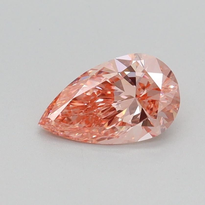 0.70 Ct. Fancy Intense Pink Pear Lab Grown Diamond