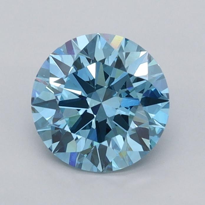 1.04 Ct. Fancy Vivid  Blue Round Lab Grown Diamond