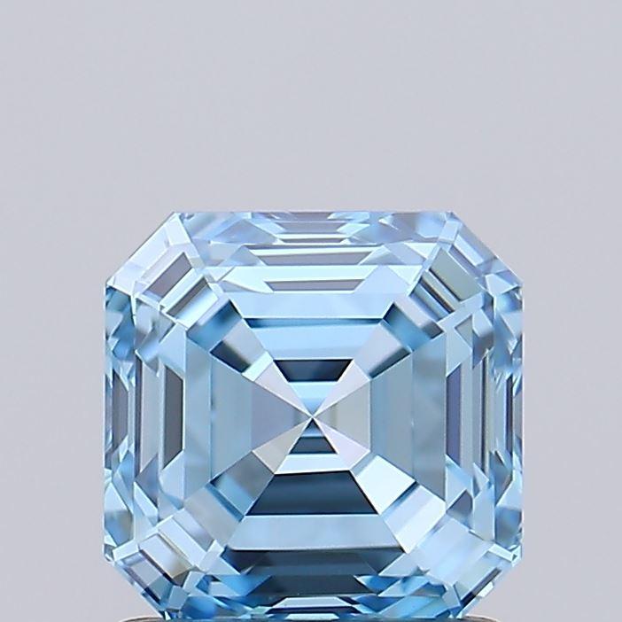 1.27 Ct. Fancy Vivid Blue Asscher Lab Grown Diamond