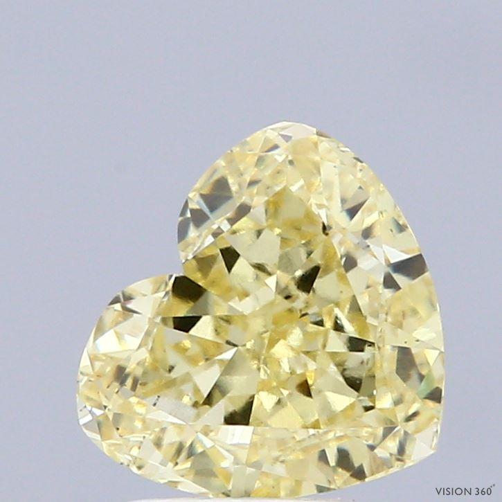 2.18 Ct. Fancy Intense Yellow Heart Lab Grown Diamond
