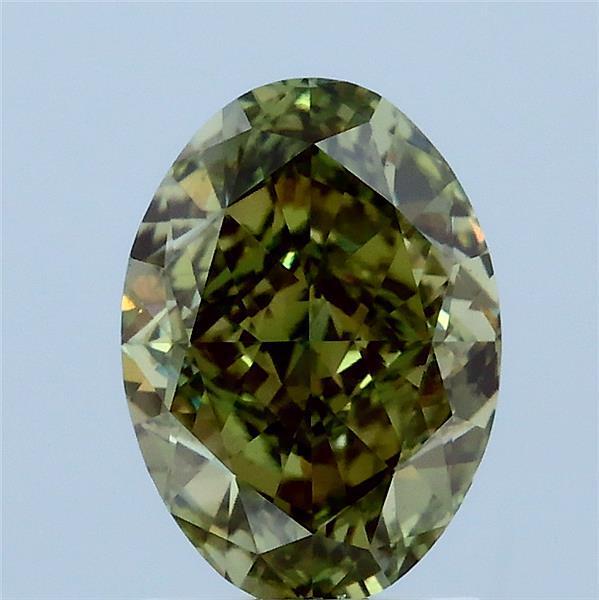 2.01 Ct. Fancy Vivid Green Oval Lab Grown Diamond