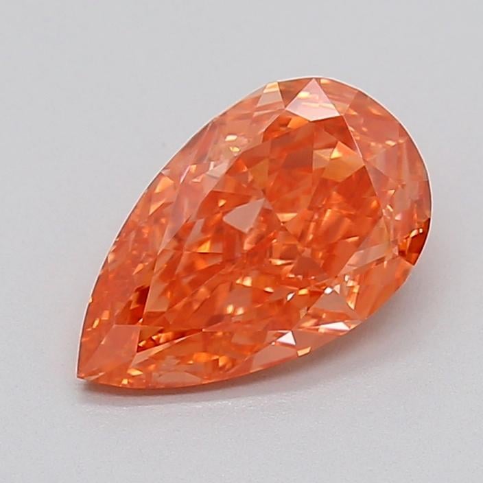 1.56 Ct. Fancy Orange Pear Lab Grown Diamond