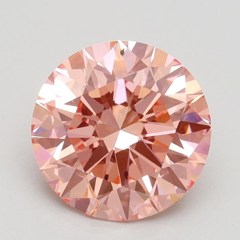 2.02 Ct. Fancy Vivid Pink Round Lab Grown Diamond