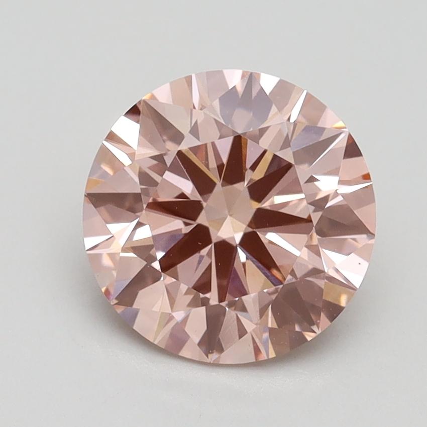 2.03 Ct. Fancy Intense Pink Round Lab Grown Diamond