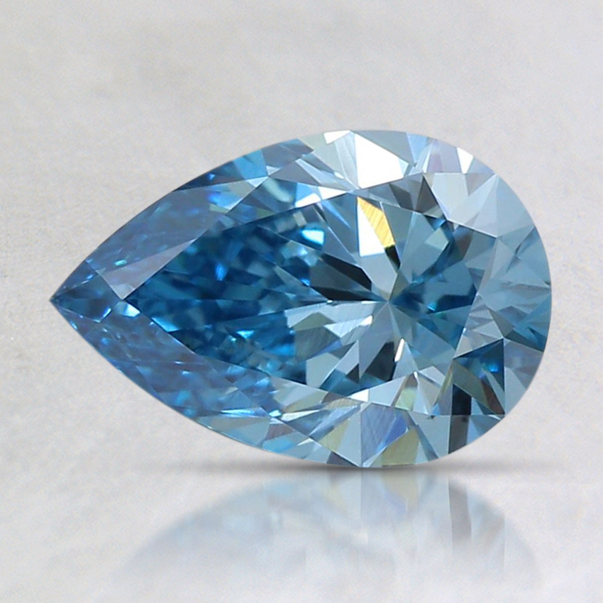 1.06 Ct. Fancy Intense Blue Pear Lab Created Diamond
