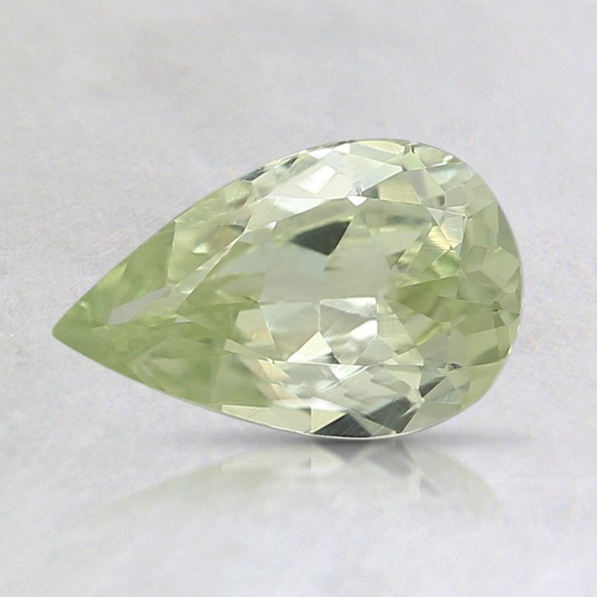8.1x5.1mm Unheated Green Pear Montana Sapphire
