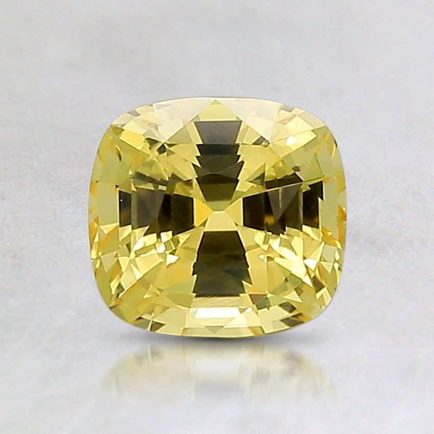 6.1x5.7mm Yellow Cushion Sapphire