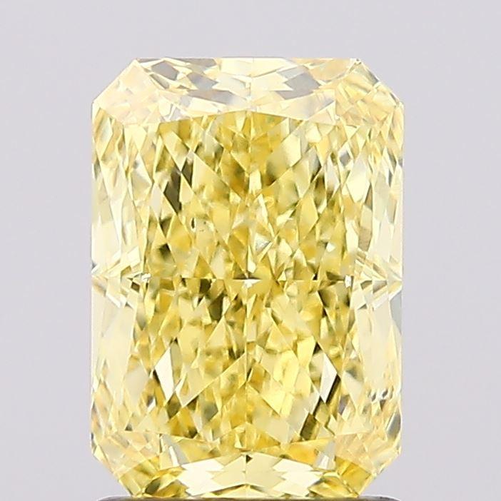 1.73 Ct. Fancy Vivid Yellow Radiant Lab Grown Diamond