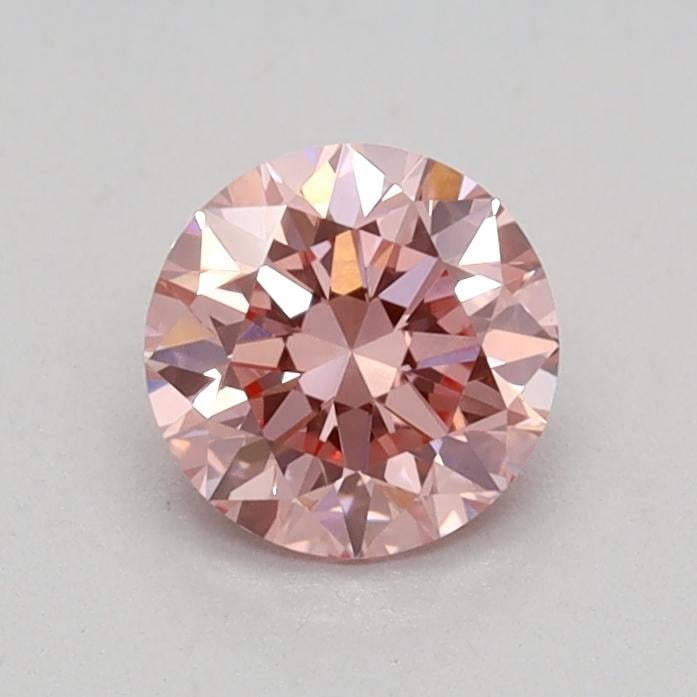 0.48 Ct. Fancy Vivid Pink Round Lab Grown Diamond