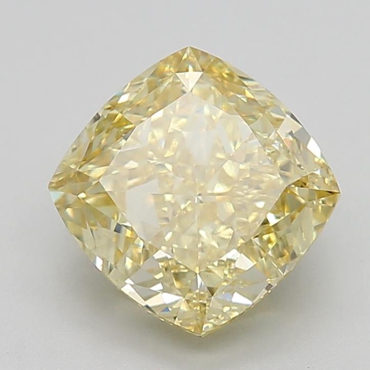 3.11 Ct. Fancy Intense Yellow Cushion Lab Grown Diamond