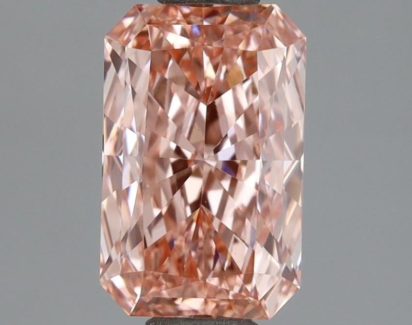1.01 Ct. Fancy Vivid Pink Radiant Lab Grown Diamond