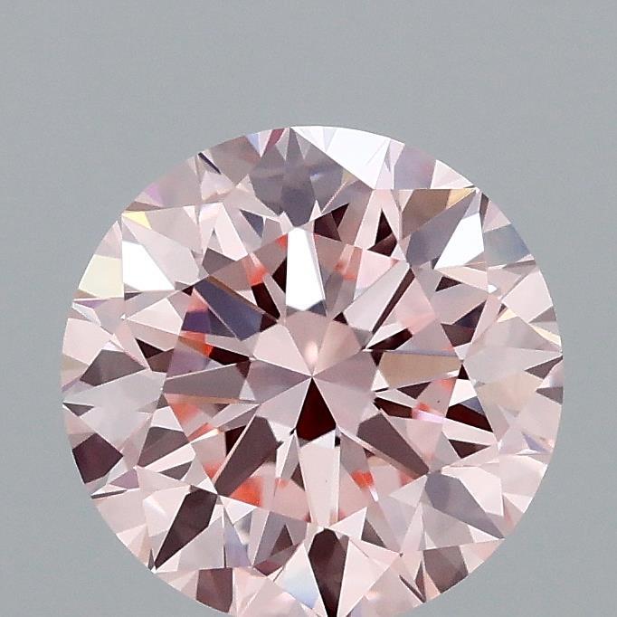 1.71 Ct. Fancy Intense Pink Round Lab Grown Diamond