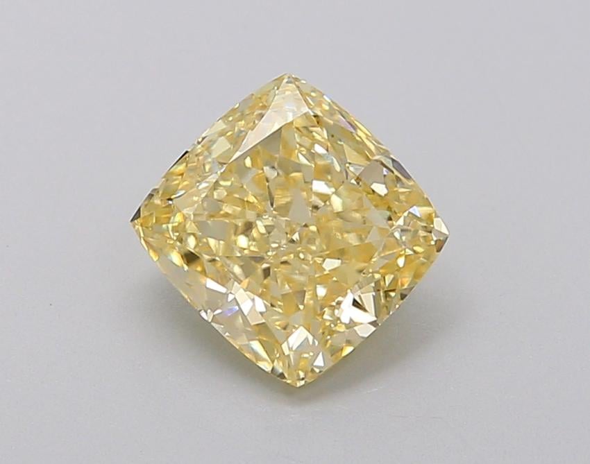 1.2 Ct. Fancy Intense Yellow Cushion Lab Grown Diamond
