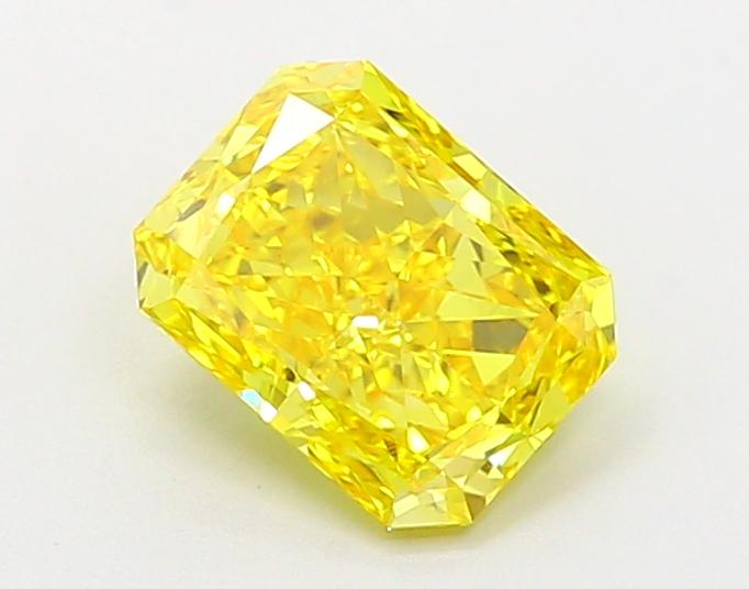 1.02 Ct. Fancy Vivid Yellow Radiant Lab Grown Diamond