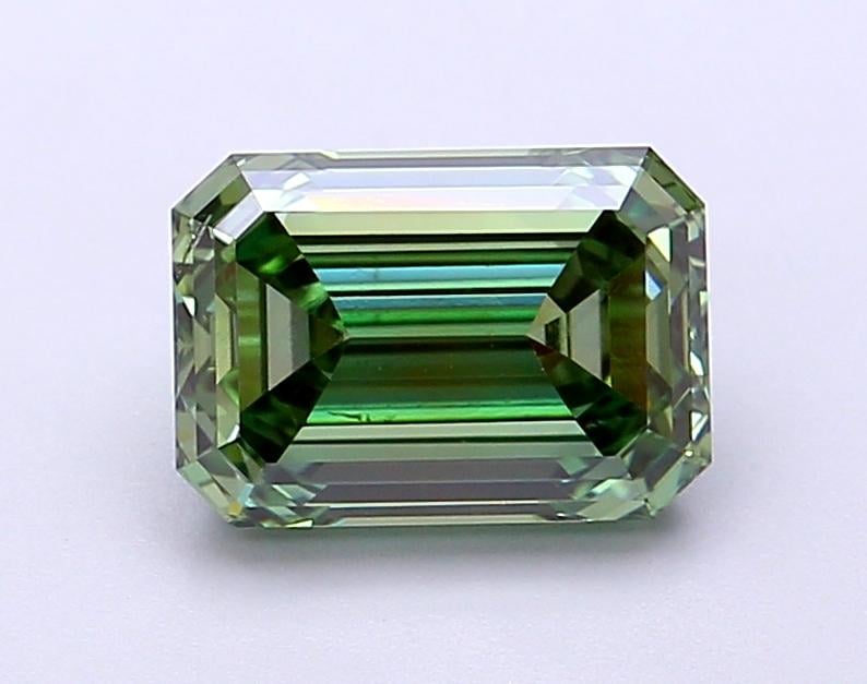 2.02 Ct. Fancy Vivid Green Emerald Lab Grown Diamond