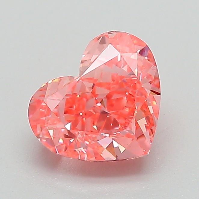 1.13 Ct. Fancy Vivid Pink Heart Lab Grown Diamond