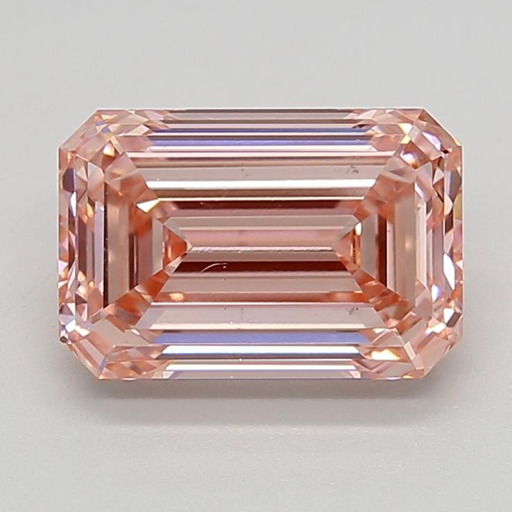 3.79 Ct. Fancy Vivid  Pink Emerald Lab Grown Diamond
