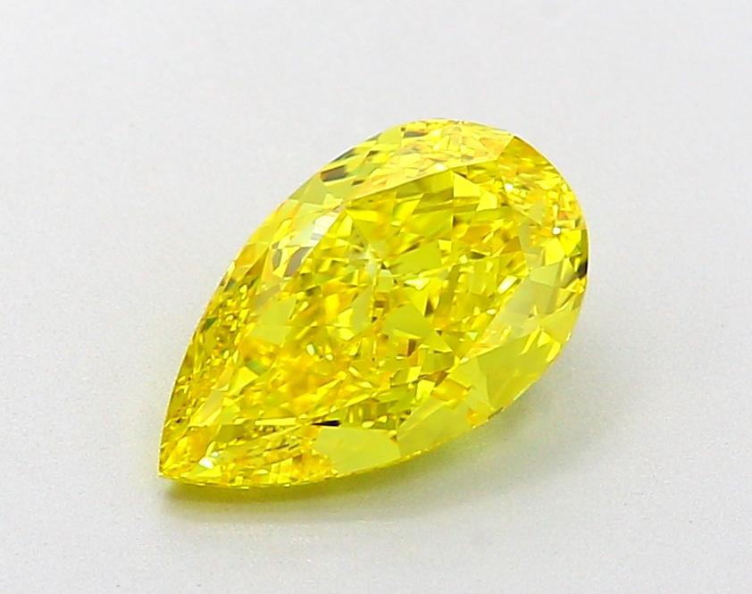 2.05 Ct. Fancy Vivid  Yellow Pear Lab Grown Diamond