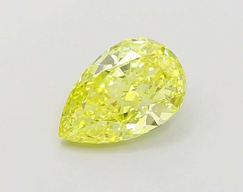 1.31 Ct. Fancy Vivid  Yellow Pear Lab Grown Diamond