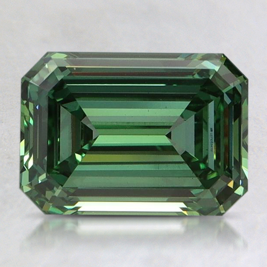 2.09 Ct. Fancy Vivid Pacific Green Emerald Lab Grown Diamond