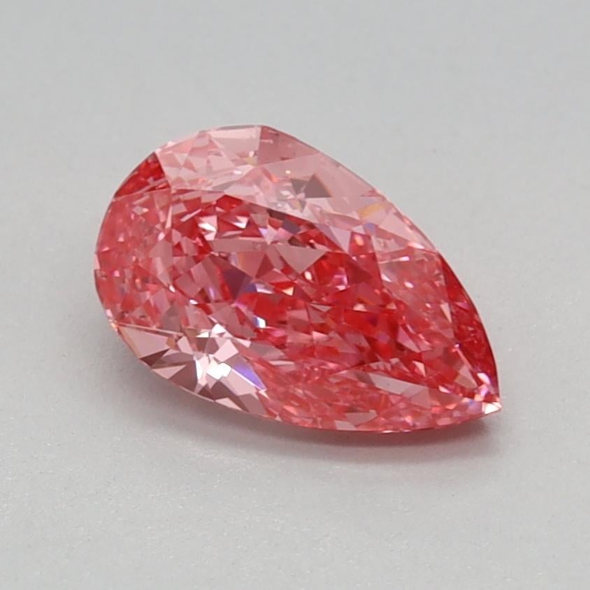 0.74 Ct. Fancy Vivid Pink Pear Lab Grown Diamond