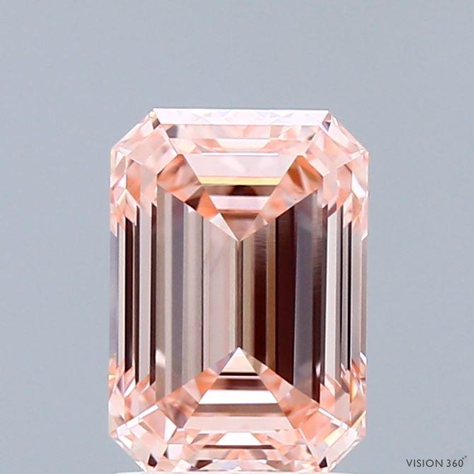 1.76 Ct. Fancy Intense Pink Emerald Lab Grown Diamond