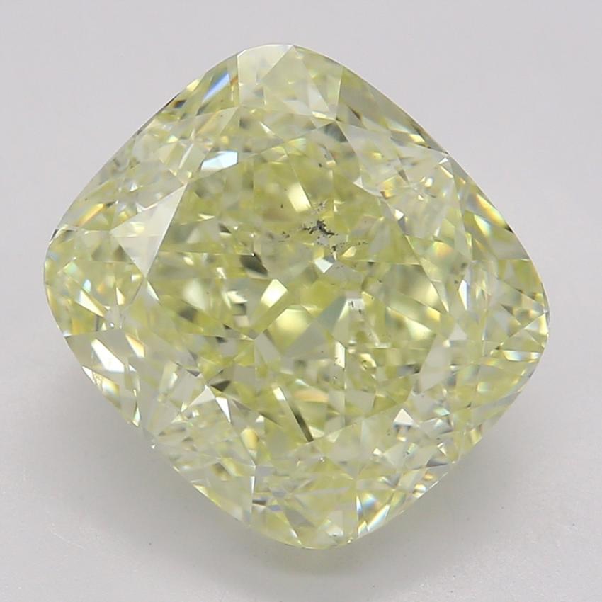 3.05 Ct. Fancy Light Yellow Cushion Diamond