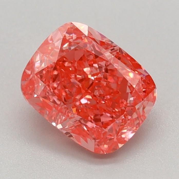 0.84 Ct. Fancy Vivid Pink Cushion Lab Grown Diamond