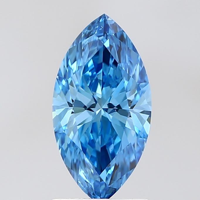 1.51 Ct. Fancy Vivid Blue Marquise Lab Grown Diamond