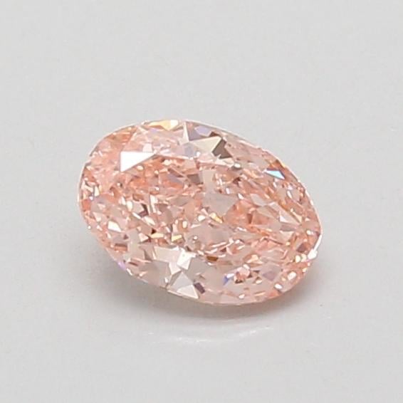 0.53 Ct. Fancy Vivid Pink Oval Lab Grown Diamond