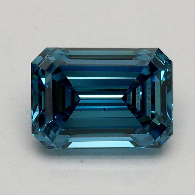 1.06 Ct. Fancy Vivid Blue Emerald Lab Grown Diamond